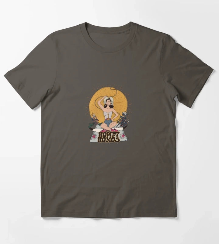 Howdy Homos T-Shirt Dark Grey