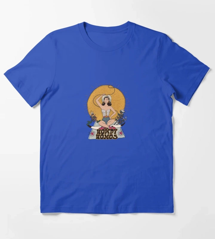 Howdy Homos T-Shirt Blue