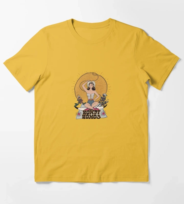 Howdy Homos T-Shirt Yellow