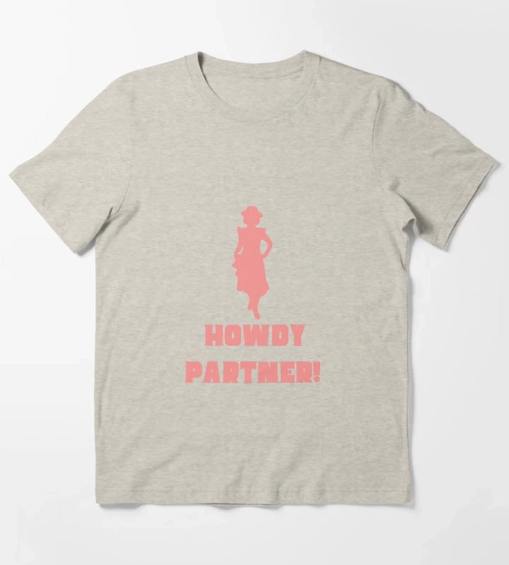 Howdy Partner Cowgirl Disco Cowgirl T-Shirt Cream