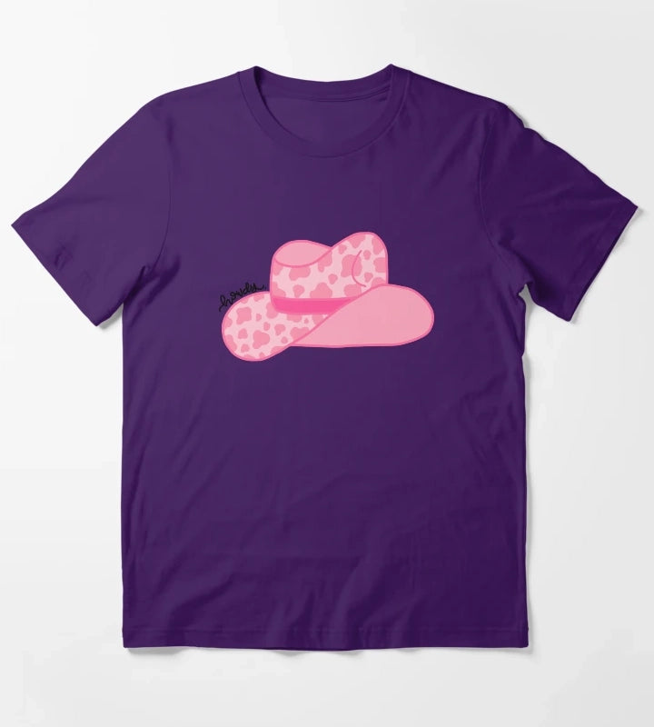 Howdy Pink Cowgirl T-Shirt Purple
