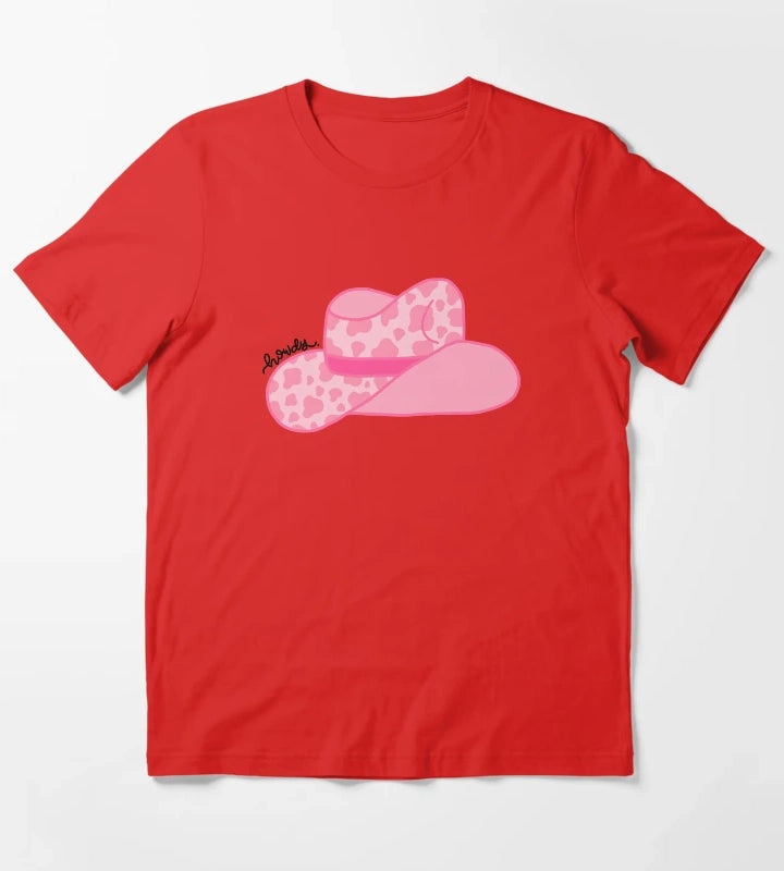 Howdy Pink Cowgirl T-Shirt Red