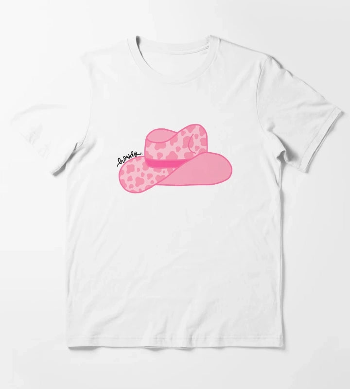Howdy Pink Cowgirl T-Shirt White
