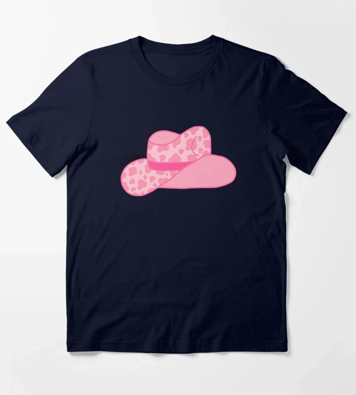Howdy Pink Cowgirl T-Shirt Navy
