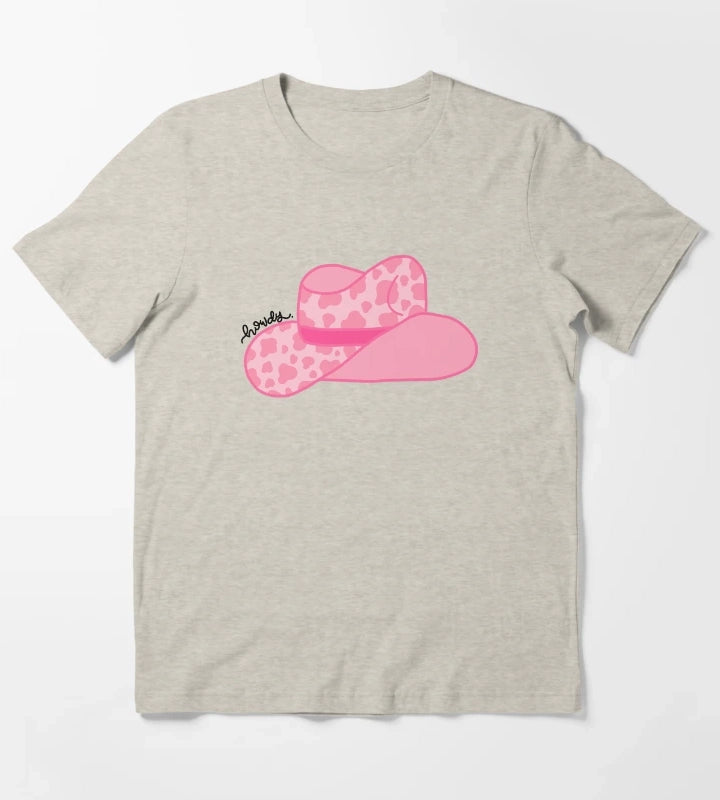 Howdy Pink Cowgirl T-Shirt Cream