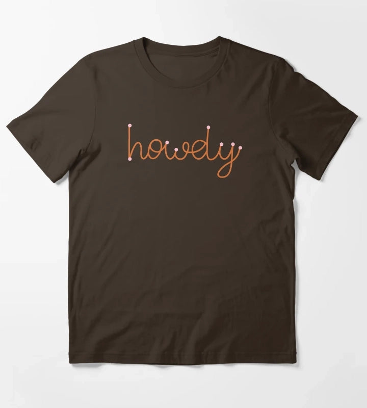 Howdy T-Shirt Brown