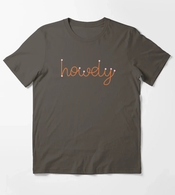 Howdy T-Shirt Dark Grey