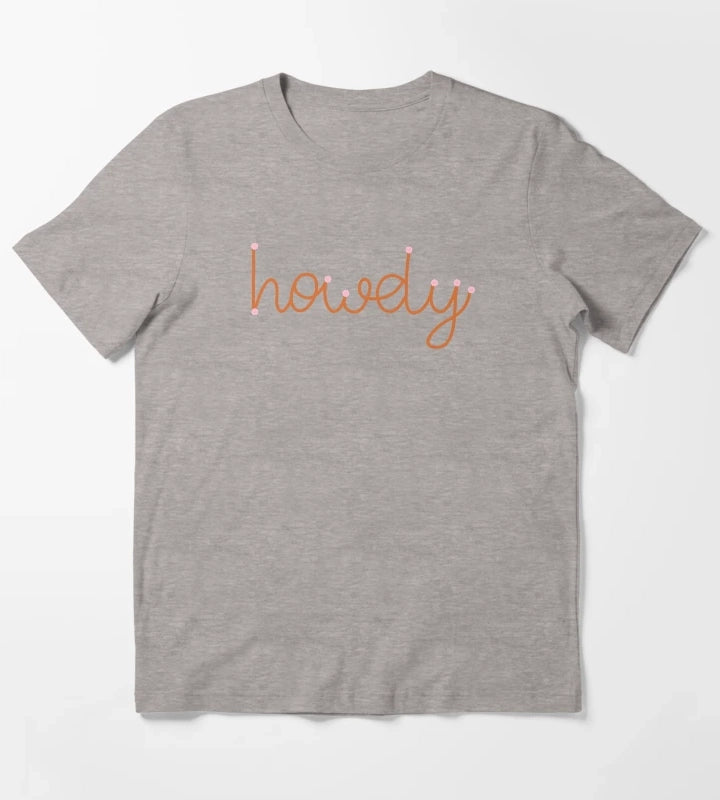 Howdy T-Shirt Heather Grey
