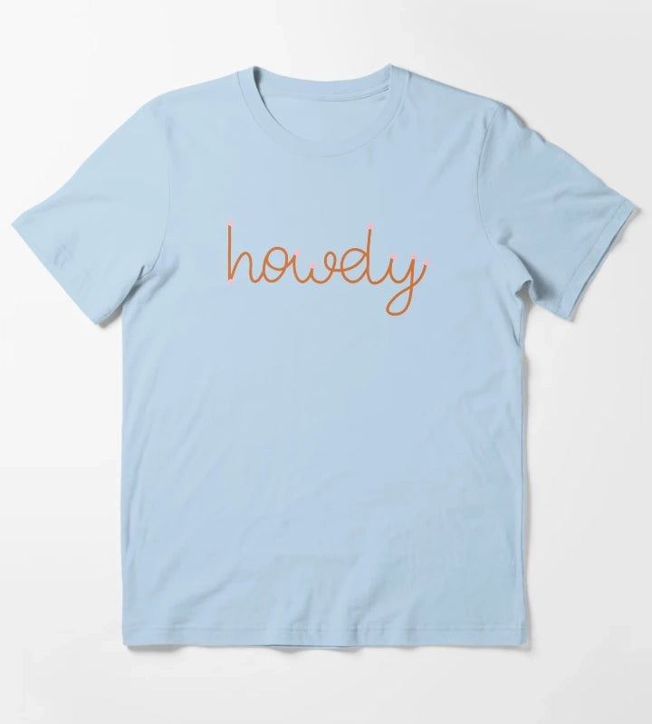 Howdy T-Shirt Sky Blue