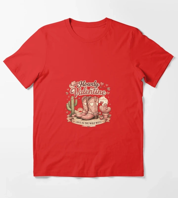 Howdy Valentine T-Shirt Red