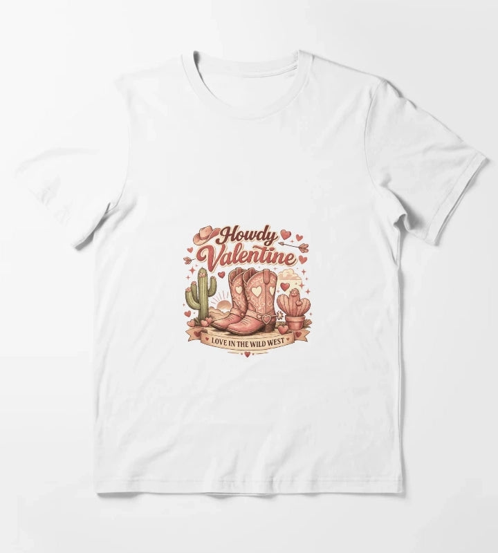 Howdy Valentine T-Shirt White