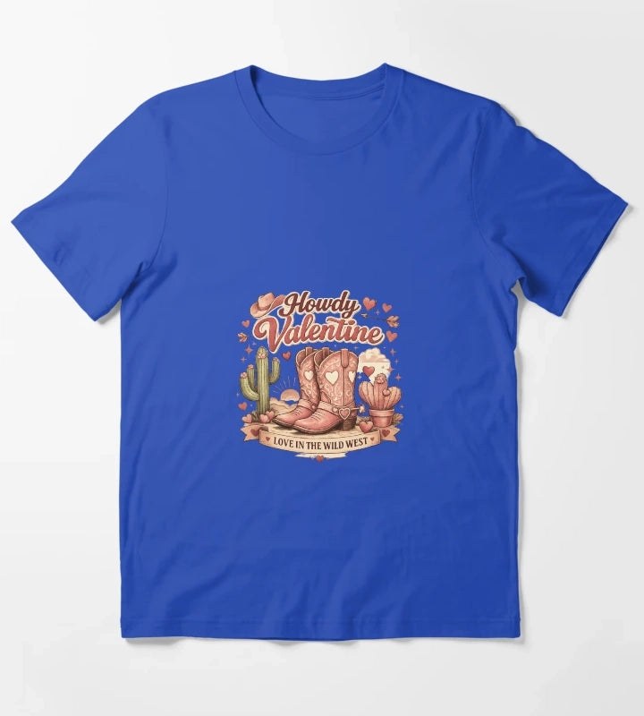Howdy Valentine T-Shirt Blue