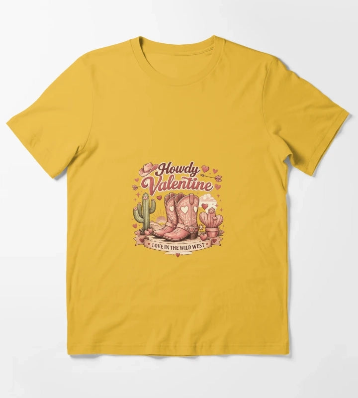 Howdy Valentine T-Shirt Yellow