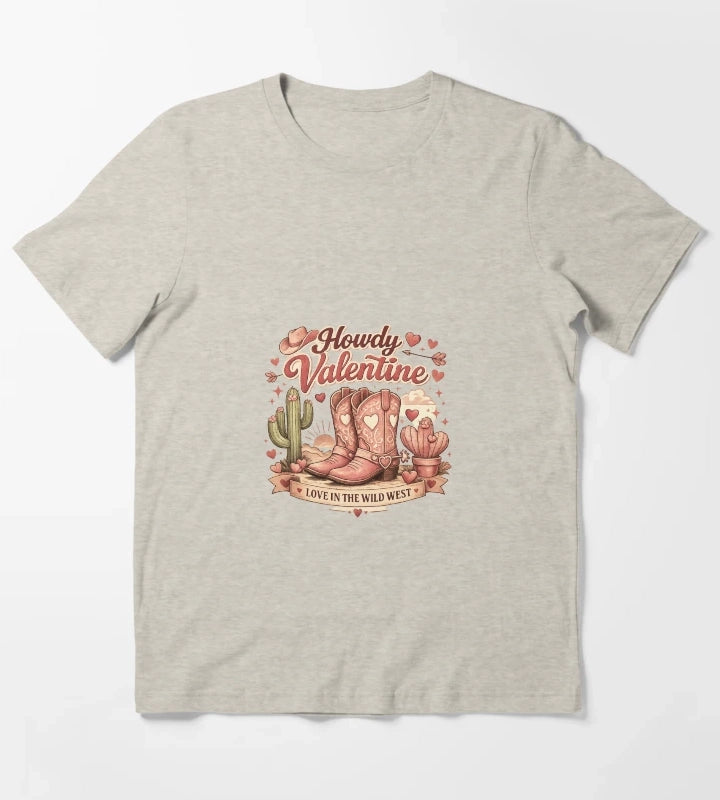 Howdy Valentine T-Shirt Cream