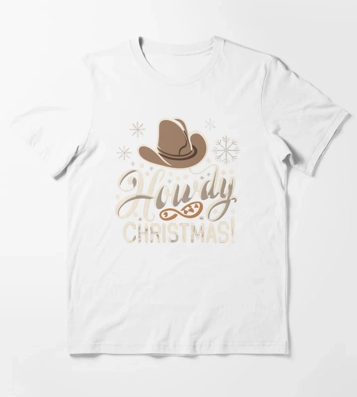 Howdy Western Christmas T-Shirt White