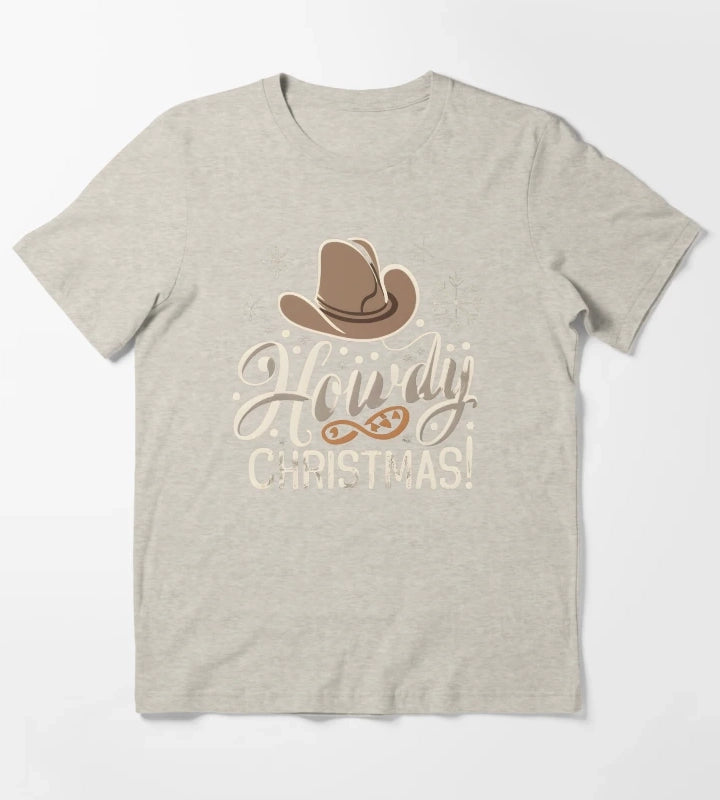 Howdy Western Christmas T-Shirt Cream