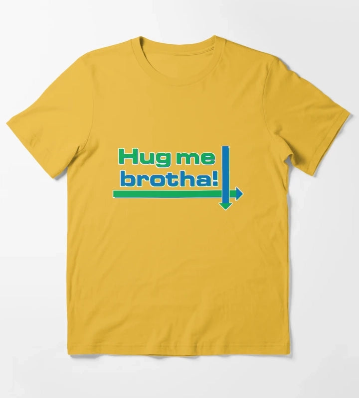 Hug me brotha T-Shirt Yellow