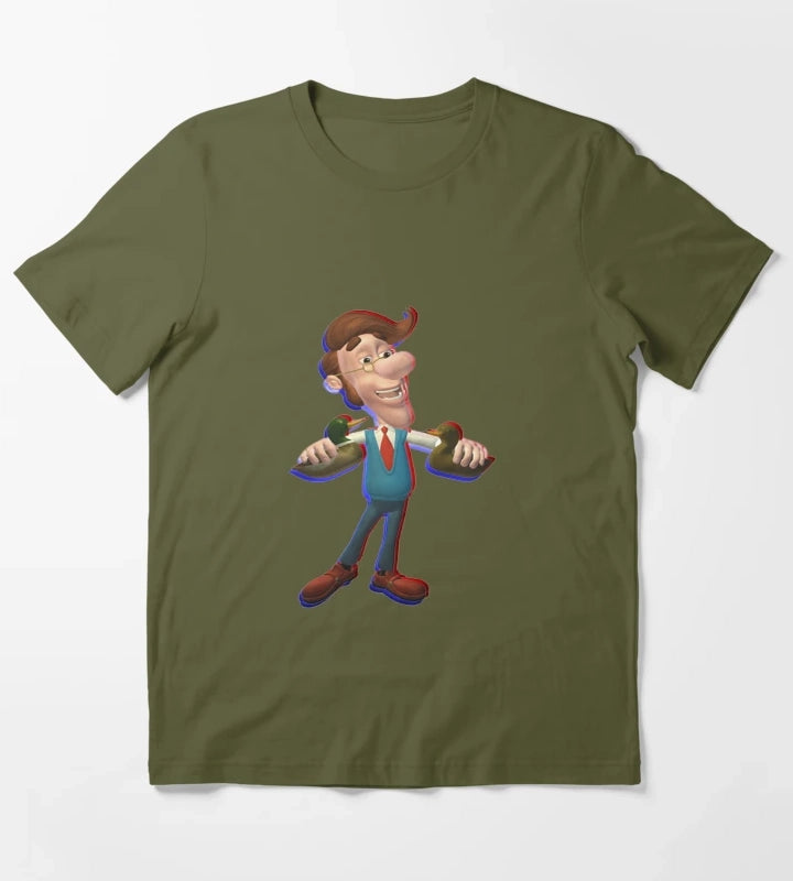 HughTron T-Shirt Olive Green