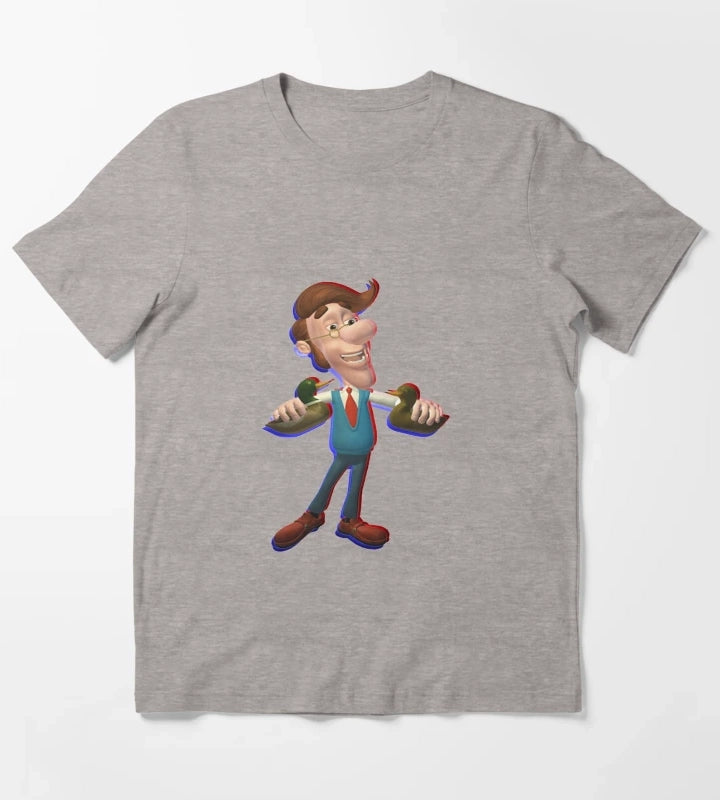 HughTron T-Shirt Heather Grey
