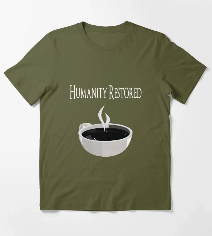Humanity Restored T-Shirt Olive Green