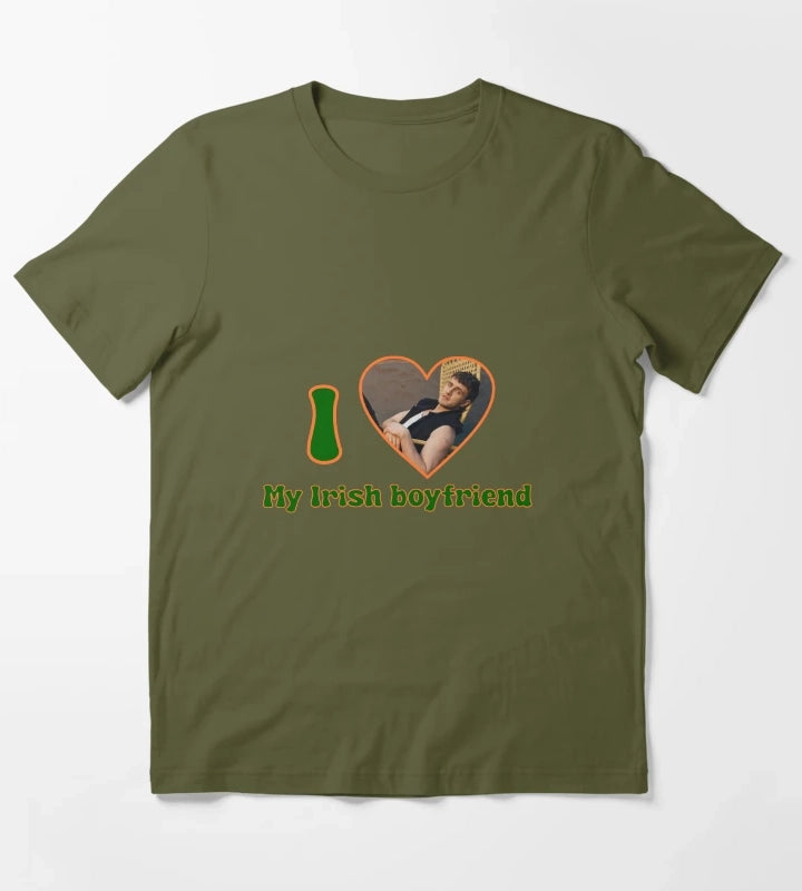 I 3 my Irish boyfriend Paul Mescal T-Shirt Olive Green