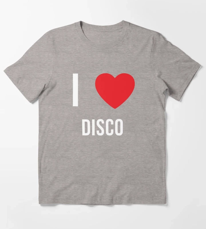 I Disco T-Shirt Heather Grey