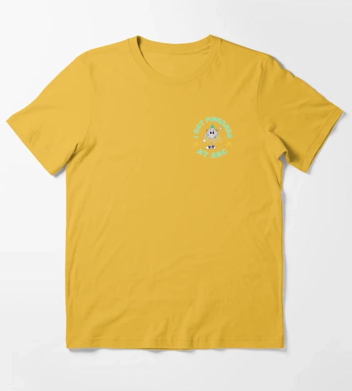 I Got Fingerd at ARC Blue Disco T-Shirt Yellow
