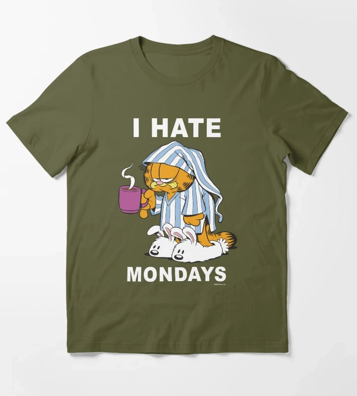 I Hate Mondays Coffee Classic T-Shirt Olive Green