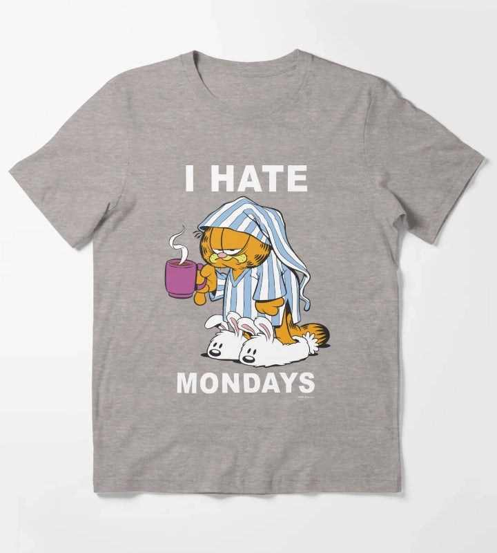 I Hate Mondays Coffee Classic T-Shirt Heather Grey