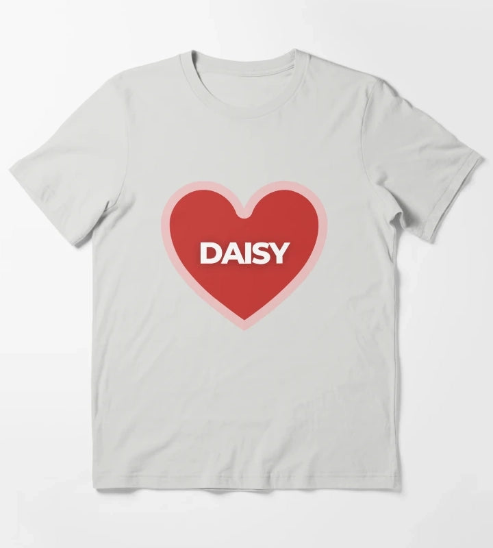 I Heart Daisy T-Shirt Light Grey