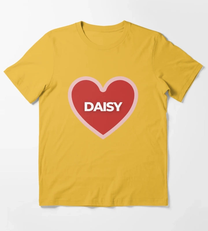 I Heart Daisy T-Shirt Yellow