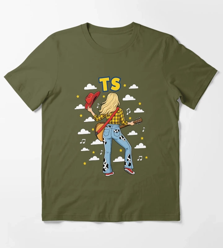 I Knew It I Knew You Funny Western Funny Cowgirl T-Shirt Olive Green