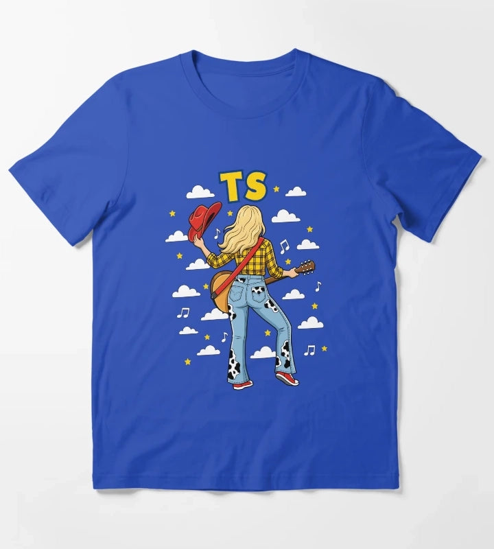 I Knew It I Knew You Funny Western Funny Cowgirl T-Shirt Blue