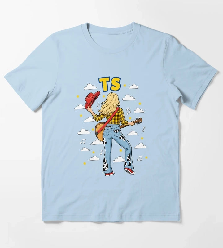 I Knew It I Knew You Funny Western Funny Cowgirl T-Shirt Sky Blue