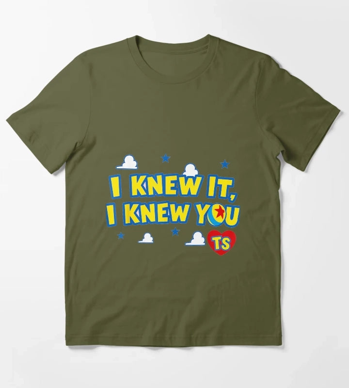 I Knew It I Knew You Western Cowgirl Boots Women Kids Girl2 T-Shirt Olive Green