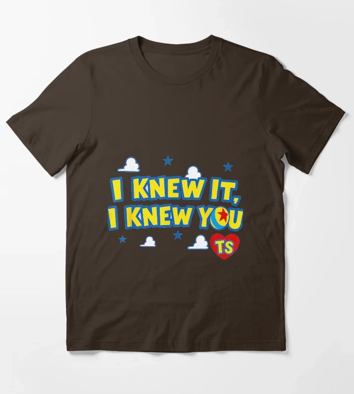 I Knew It I Knew You Western Cowgirl Boots Women Kids Girl2 T-Shirt Brown