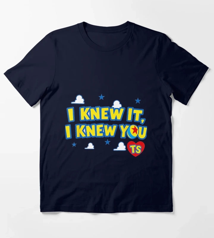 I Knew It I Knew You Western Cowgirl Boots Women Kids Girl2 T-Shirt Navy