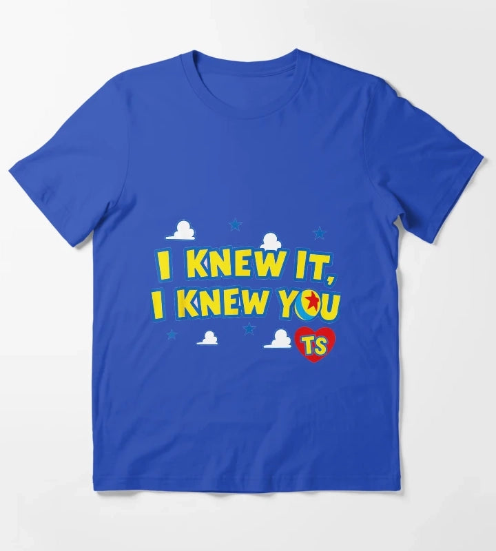 I Knew It I Knew You Western Cowgirl Boots Women Kids Girl2 T-Shirt Blue