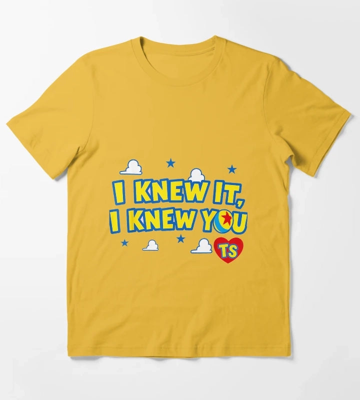 I Knew It I Knew You Western Cowgirl Boots Women Kids Girl2 T-Shirt Yellow