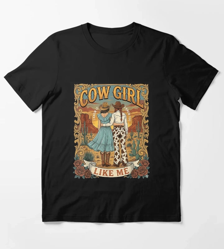 I Knew It I Knew You Western Cowgirl Boots Women Kids Girls T-Shirt