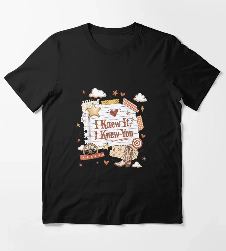 I Knew It I Knew You Western Cowgirl Women Kids Girl2 T-Shirt