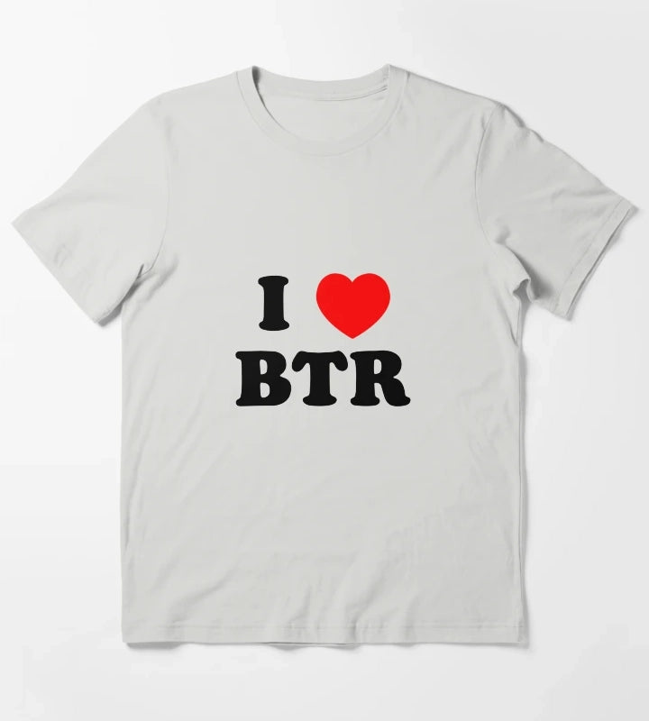 I Love BTR T-Shirt Light Grey