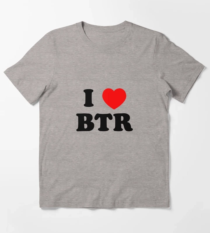 I Love BTR T-Shirt Heather Grey