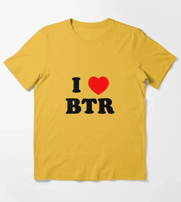 I Love BTR T-Shirt Yellow