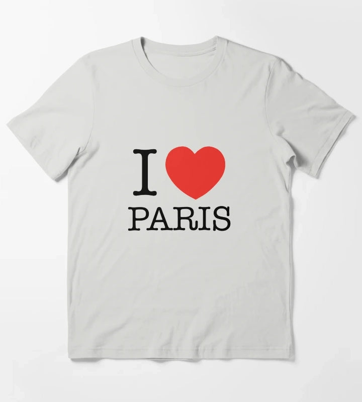 I Love Paris T-Shirt Light Grey