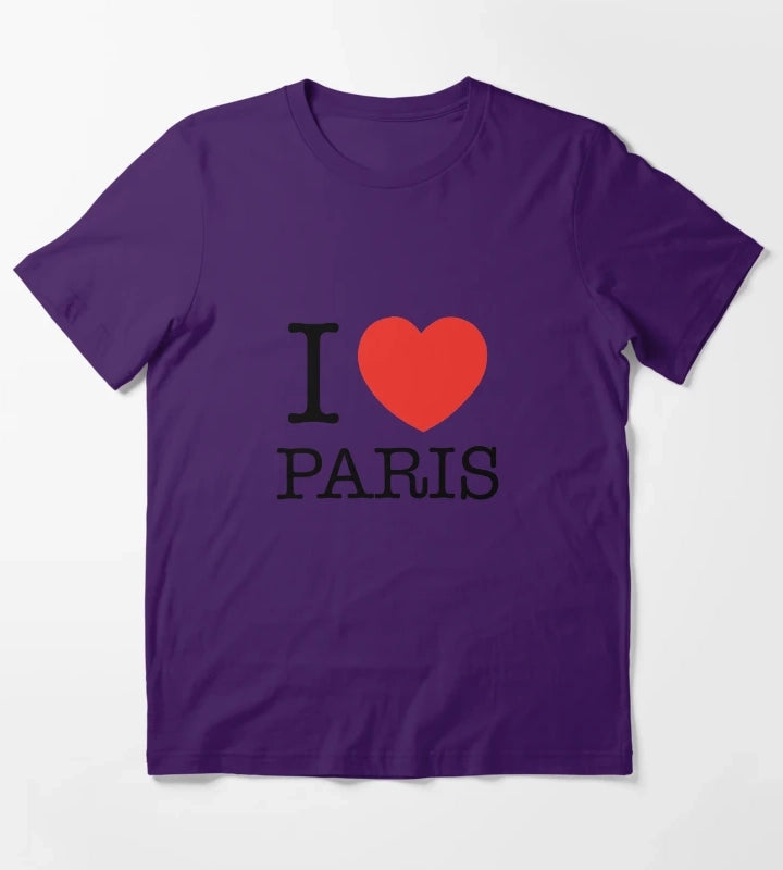 I Love Paris T-Shirt Purple