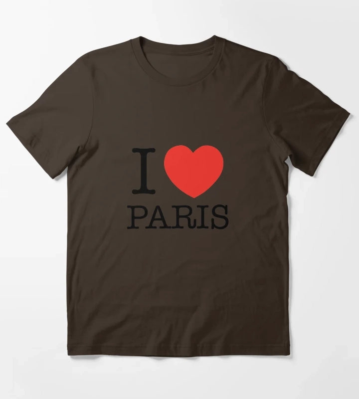 I Love Paris T-Shirt Brown