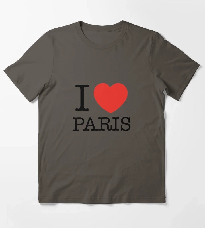 I Love Paris T-Shirt Dark Grey