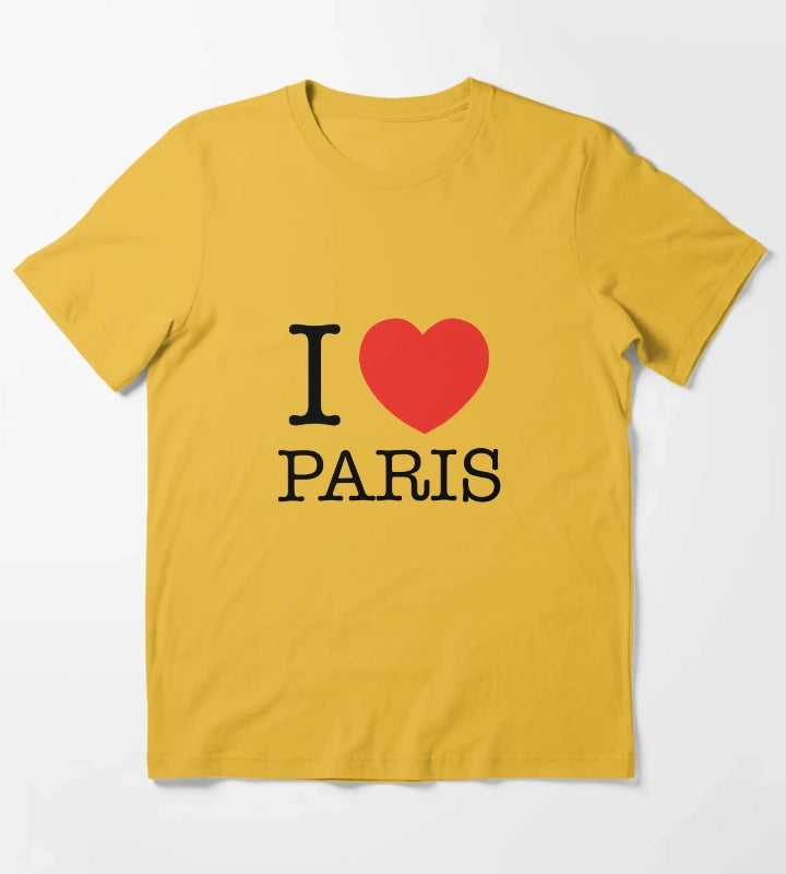 I Love Paris T-Shirt Yellow