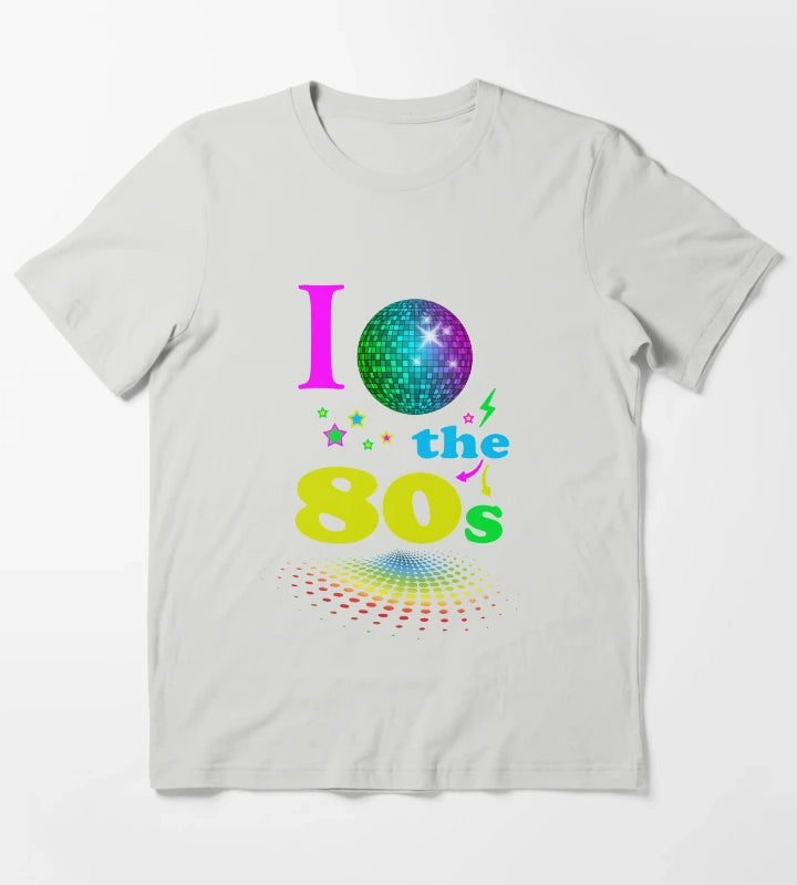 I Love The 80s eighties T-Shirt Light Grey